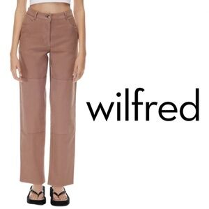 WILFRED Free Lark Pant Mid-Rise Utility Pants - Gd Deep Taupe